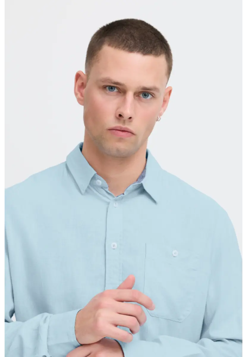 Blend Λινό Πουκάμισο BHBOBBY 20717859 μακρυμανικο