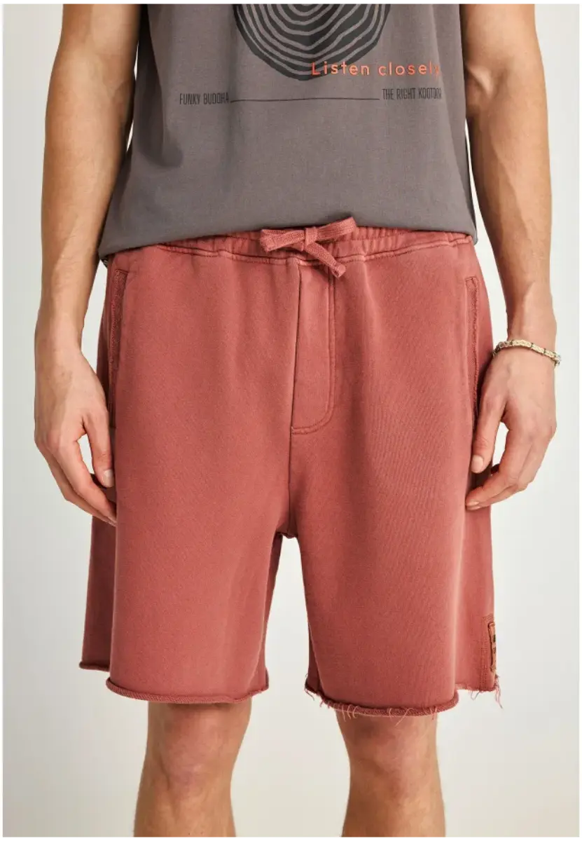 Βαμβακερή Αθλητική Βερμούδα Funky Buddha FBM013-058-03 ανδρικη