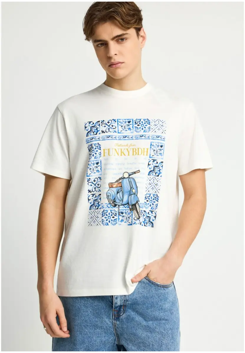 Funky Buddha T-Shirt Κοντομάνικο FBM013-063-04