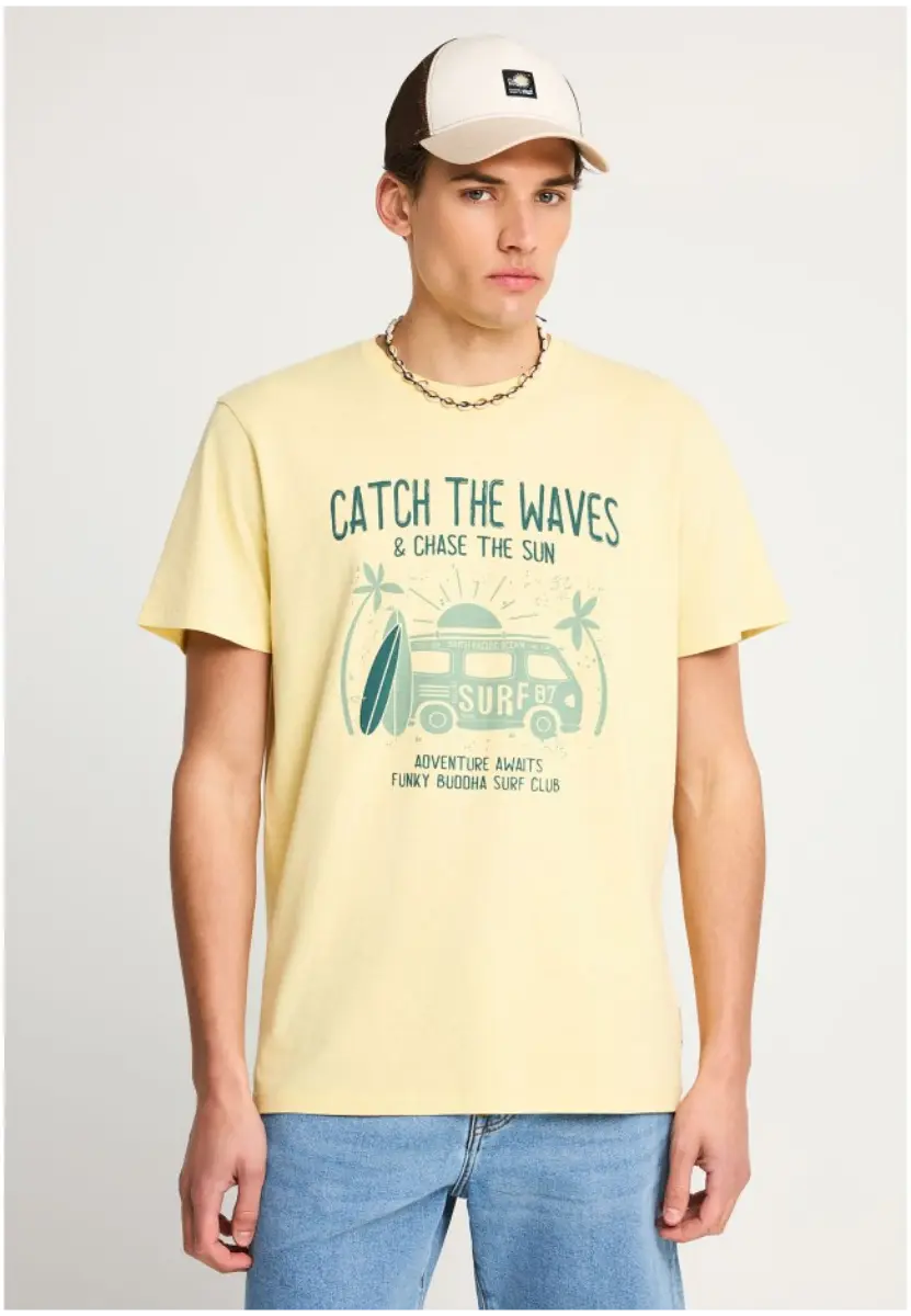 Funky Buddha T-Shirt Κοντομάνικο FBM013-089-04