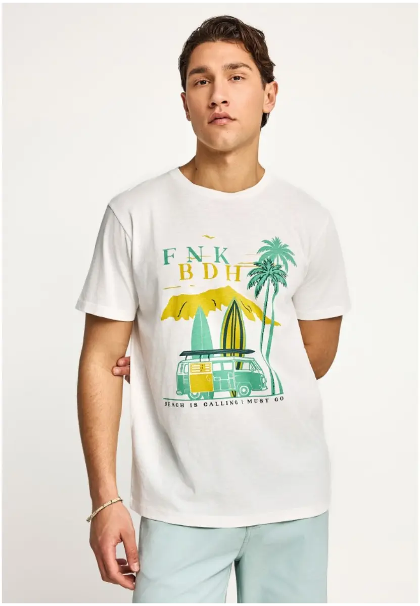 Funky Buddha T-Shirt Κοντομάνικο FBM013-091-04